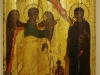 Икона Благовещение со св. Феодором Тироном XIV век из церкви Бориса и Глеба в Плотниках