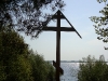 Перынский скит. Крест на берегу озера Ильмень