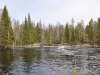Пороги над водопадом на реке Тохмайоки